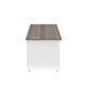 Panel Rectangular Desk: 800mm Deep 1200X800 Grey Oak/White Ref PAN1280RECGOWH