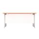 Panel Rectangular Desk: 600mm Deep 1400X600 Beech/White Ref PAN1460RECBEWH