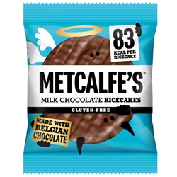 METCALFE'S RICE CAKES - MILK CHOCOLATE - 12X34G (S)