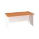 Panel Rectangular Desk: 600mm Deep 1400X600 Beech/White Ref PAN1460RECBEWH