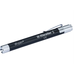 Torch Examination Pen black Reusable with battery (BASICLINE)