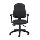 Calypso Ergo 2 Lever Office Chair with Lumbar Pump and Folding Arms : Black PU