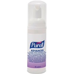 PURELL Advanced Hygienic Hand Sanitising Foam, 45mL Pump Bottle SINGLE