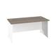 Panel Rectangular Desk: 800mm Deep 1200X800 Grey Oak/White Ref PAN1280RECGOWH