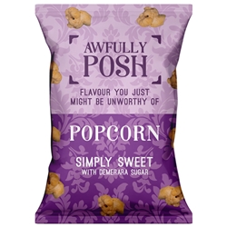 AWFULLY POSH POPCORN - SIMPLY SWEET - 18X25G