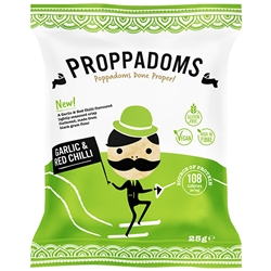 PROPPADOMS - GARLIC & RED CHILLI - 12X25G