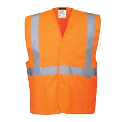 Portwest Hi Vis Band and Brace Vest S/M Orange (Pack of 10)