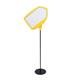 Bi-Office Yellow Arrow Floor Sign Magnetic Drywipe Surface SIG01010909