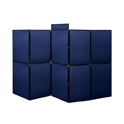 Bi-Office Showboard 10 Panel+Header Boards Blue 3000x1800mm DSP332610