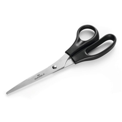 Durable Stainless Steel Multi Purpose Ergonomic Office Paper Scissors - 8in Black