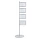 Bi-Office Snap Display Post Aluminium Structure A4 (Pack of 4) SUP3310