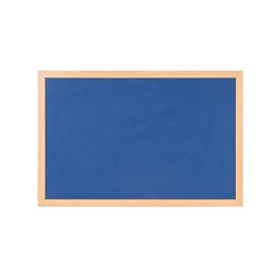 Earth Prime Felt Noticeboard 150x120cm Blue Oak MDF Frame FB5143233