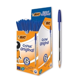 Bic Cristal Medium Blue Pk50  (OS2120)