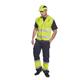 Portwest Hi Vis Contrast Class 1 Service Trousers XL Orange/Navy