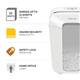 Fellowes Powershred LX70 Cross-Cut Shredder White 100017469
