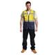 Portwest Warsaw Hi Vis Contrast Executive Vest L Yellow/Navy (Pack of 10)