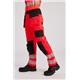 Portwest PW3 Hi Vis Holster Pocket Work Trousers 30 Red/Blk