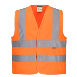 Portwest Hi Vis Junior Band and Brace Vest S Orange