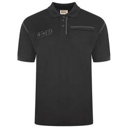 JCB Trade Work Polo Black XL D+29-XL