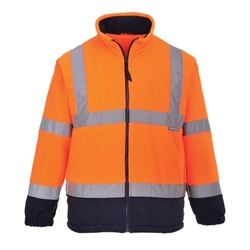 Portwest Hi Vis Contrast Fleece 2XL Orange/Navy