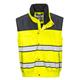 Portwest Hi Vis 3-in-1 Contrast Winter Bomber Jacket 2XL Yellow/Navy