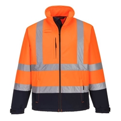 Portwest Hi Vis Contrast Softshell 3L XL Orange/Navy