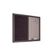 Bi-Office Black Shadow Fabric Silver Finish Board Black Frame 60x45cm MX04232169