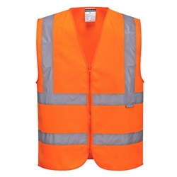 Portwest Hi Vis Band and Brace Vest XL Orange (Pack of 10)