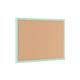 Bi-Office Pastel Cork Noticeboard Green Frame 600x400mm MC030011971