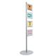Bi-Office Snap Display Post Aluminium Structure A4 (Pack of 4) SUP3310