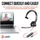 Poly Blackwire 3310 Monaural MS USB-C/A Headset 8X216AA