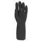 Shield 33cm Industrial Black Rubber Glove Size 10 GI/6406/10