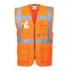 Portwest Berlin Hi Vis Executive Vest S Orange (Pack of 10)