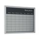 Bi-Office Magnetic Weekly Silver Finish Planner Grey Frame 60x40cm MM03108529