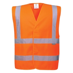Portwest Hi Vis Band and Brace Vest S/M Orange (Pack of 10)