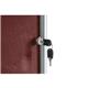 Bi-Office Enclore Display Case Burgundy Felt Acrylic Aluminium Frame 15xA4 VT640106150