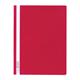 Durable Clear View Project Folder Report File + Filing Strip - 25 Pack - A4+ Red