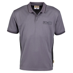 JCB Trade Polo Grey/Black XL D+IA-XL