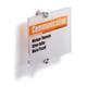 Durable CRYSTAL Frameless Acrylic Door Sign Holder Wall Mounted - A5 Clear