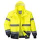 Portwest Hi Vis 3-in-1 Contrast Bomber Jacket S Yellow/Navy