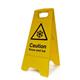 Winter Hazard Snow and Ice A-Board Sign Yellow 403075