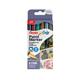 Pentel Paint Marker Fine Bullet Tip Assorted Metallic (Pack of 6) YMSP10/6MET-M
