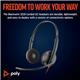 HP Poly Blackwire 3220 Stereo USB-C Wired Headset with USB-C to USB-A Adapter (Bulk)