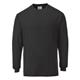Portwest Flame Resistant Anti-Static Long Sleeve T-Shirt 2XL Blk