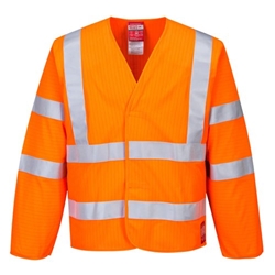 Portwest Hi Vis Anti Static Jacket Flame Resistant S/M Orange