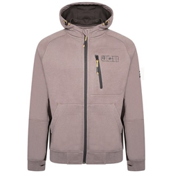 JCB Trade Zip Thru Hoodie Grey 2XL DK9S-XXL