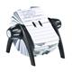 Durable TELINDEX Rotary Address Card Holder File - 500 Cards & A-Z Index - Black