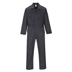Portwest Liverpool Zip Coverall M Blk Tall