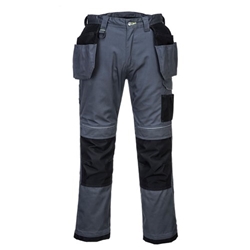 Portwest PW3 Holster Work Trousers 34 Zoom Gry & Blk Short