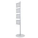 Bi-Office Snap Display Post Aluminium Structure A4 (Pack of 4) SUP3310